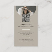 スクリプエレガントトのロゴとQRコード撮影 名刺 (裏面)