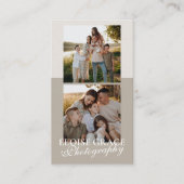 スクリプエレガントトのロゴとQRコード撮影 名刺 (正面)