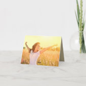 スクリプエレガントトの卒業3枚の写真を数々のスクロール サンキューカード (裏面)