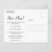 スクリプエレガントトの延期Redoする日付の保存 ポストカード (裏面)