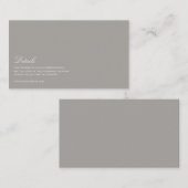 スクリプエレガントトの白とグレー結婚の詳細 エンクロージャーカード (正面/裏面)