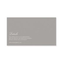 スクリプエレガントトの白とグレー結婚の詳細