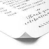 スクリプエレガントトの結婚イベントの順序の記号 ポスター (角)