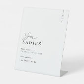 スクリプエレガントトの結婚バスルーム・バスケット 台座サイン (正面)