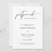 スクリプエレガントトの結婚延期日 招待状 (正面)