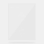 スクリプエレガントトの結婚歓迎 アクリルサイン (正面)