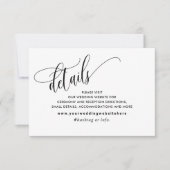 スクリプエレガントトの結婚詳細/Webサイトエンクロージャ 出欠カード (正面)