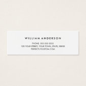 スクリプエレガントトの追加ロゴ白ミニ名刺 (正面)