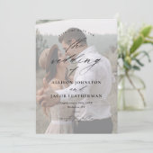 スクリプエレガントトの重ね合わせ結婚写真 セーブザデート (スタンド正面)