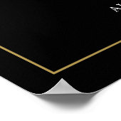 スクリプエレガントトへようこそお祝い ポスター (角)