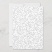 スクリプエレガントトようこそかわいこちゃんフォト誕生 案内状 (裏面)