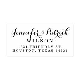 スクリプエレガントトアドレス セルフインキングスタンプ