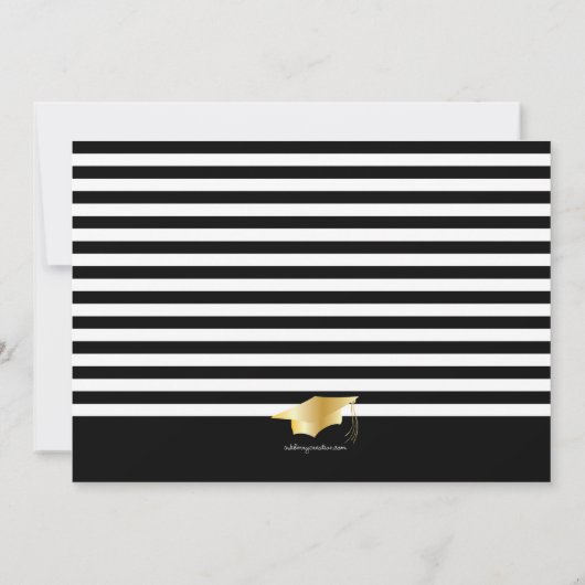 スクリプエレガントトカスタムカラー卒業フォトカード 案内状 (裏面)