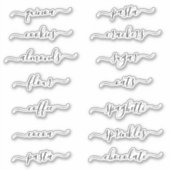 スクリプエレガントトカスタムパーソナライズされたラベル シール (正面)