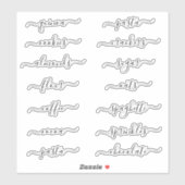 スクリプエレガントトカスタムパーソナライズされたラベル シール (シート)