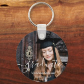 スクリプエレガントトカスタムフォト卒業 キーホルダー (正面)