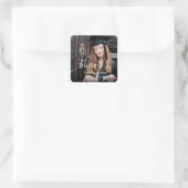 スクリプエレガントトカスタムフォト卒業 スクエアシール (バッグ)