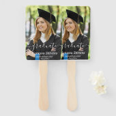 スクリプエレガントトカスタムフォト卒業 ハンドファン (正面&裏面)