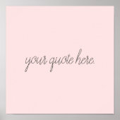 スクリプエレガントトカスタム引用文 ポスター (正面)