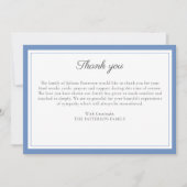 スクリプエレガントトカスタム葬儀フォトサンキューカード 招待状 (正面)