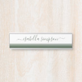 スクリプエレガントトガーリーエバーグリーンプロフェッショナル サインプレート (正面)