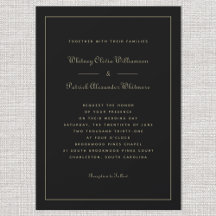 スクリプエレガントトクラシックブラック金ゴールドフォーマル結婚式