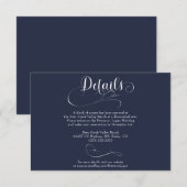 スクリプエレガントトクラシック結婚詳細 エンクロージャーカード (正面/裏面)
