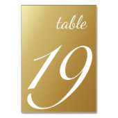 スクリプエレガントトグラデーション結婚金ゴールドのテーブル番号 テーブルナンバー (正面)
