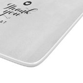 スクリプエレガントトサンキューモノグラム結婚式の引き出物 カッティングボード (角)