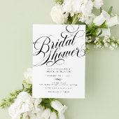 スクリプエレガントトシックモダンブライダルシャワー 招待状