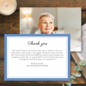 スクリプエレガントトシンプルクロスカスタム葬儀の写真 サンキューカード