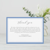 スクリプエレガントトシンプルサンキューカードブルー 招待状 (スタンド正面)