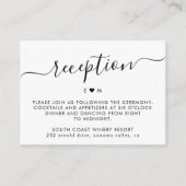 スクリプエレガントトシンプルモノグラム結婚披露宴 エンクロージャーカード (正面)