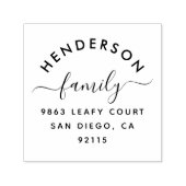 スクリプエレガントトシンプル差出人住所 セルフインキングスタンプ (デザイン)