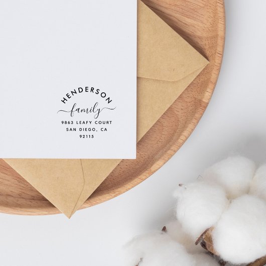 スクリプエレガントトシンプル差出人住所 セルフインキングスタンプ