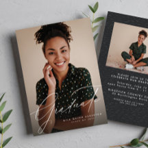 スクリプエレガントトシンプル2枚の写真卒業