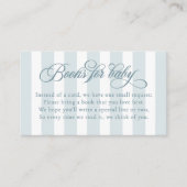 スクリプエレガントトストライプベビーの赤ちゃんシャワー本 エンクロージャーカード (正面)
