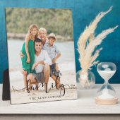 スクリプエレガントトタイポグラフィファミリの写真 フォトプラーク (側面)