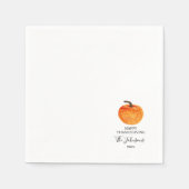 スクリプエレガントトタイポグラフィファミリー感謝祭 スタンダードカクテルナプキン (正面)