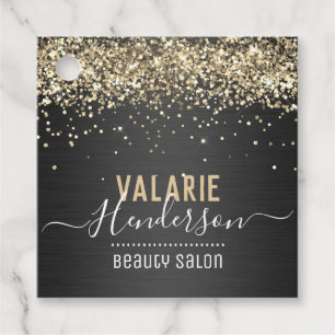 スクリプエレガントトタイポグラフィブラシ付きメタル フェイバータグ