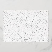 スクリプエレガントトタイポグラフィホープ愛ハグ写真 箔シーズンカード (裏面)