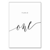 スクリプエレガントトタイポグラフィ1 テーブルナンバー (正面)