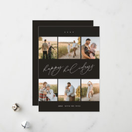 スクリプエレガントトタイポグラフィ6モダンフォトコラージュ シーズンカード