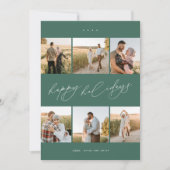 スクリプエレガントトタイポグラフィ6モダンフォトコラージュ シーズンカード (正面)