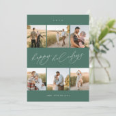 スクリプエレガントトタイポグラフィ6モダンフォトコラージュ シーズンカード (スタンド正面)