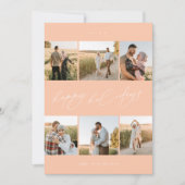 スクリプエレガントトタイポグラフィ6モダンフォトコラージュ シーズンカード (正面)