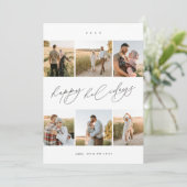 スクリプエレガントトタイポグラフィ6モダンフォトコラージュ シーズンカード (スタンド正面)