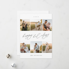 スクリプエレガントトタイポグラフィ6モダンフォトコラージュ シーズンカード