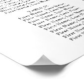 スクリプエレガントトタイポグラフィ ポスター (角)