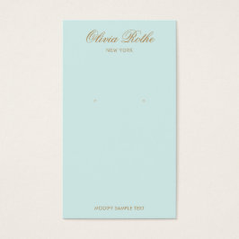 スクリプエレガントトターコイズブルーイヤリングディスプレイ